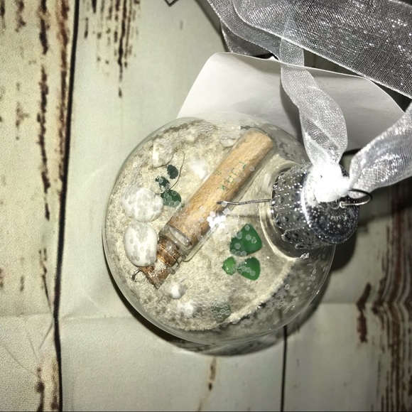 Other - sand filled ornament w/ messanger bottle Other - sand filled ornament w/ messanger bottle